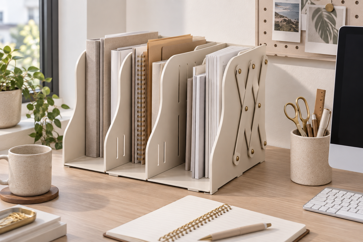Foldable Desktop File Organizer