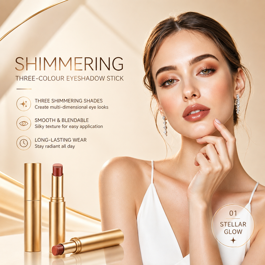 ✨ 3-in-1 Shimmer Eyeshadow Stick | One Swipe, Stunning Eyes 💖