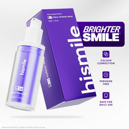 Hismile V34 Teeth Whitening Colour Corrector Serum 30ml